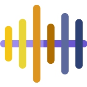 Music Player Audio Bars PNG Icon