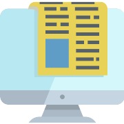 Monitor Newspaper PNG Icon