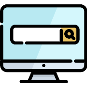 Monitor Search PNG Icon