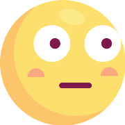 Flushed Emoji PNG Icon