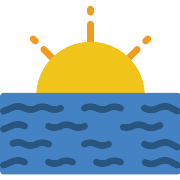 Ocean Sunset PNG Icon