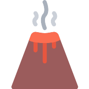 Eruption Volcano PNG Icon