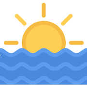Sunrise Ocean PNG Icon
