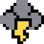 Storm Pixelated PNG Icon
