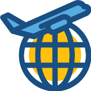 Worldwide Aeroplane PNG Icon