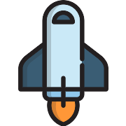 Spacecraft Rocket PNG Icon