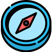 Compass Navigation PNG Icon