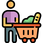 Shopping Cart Supermarket PNG Icon