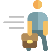 Hurry Worker PNG Icon