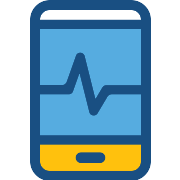 Smartphone Cardiogram PNG Icon