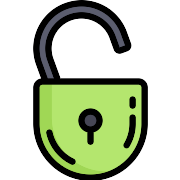 Open Padlock Unlock PNG Icon