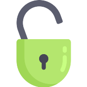 Open Padlock Unlock PNG Icon