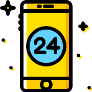 Smartphone 24 Hours PNG Icon
