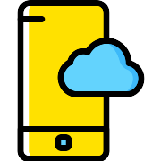 Smartphone Cloud Computing PNG Icon