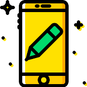 Smartphone Pencil PNG Icon