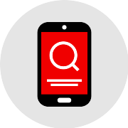 Search Smartphone PNG Icon