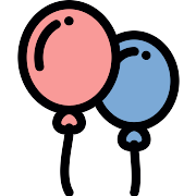 Balloons Birthday PNG Icon