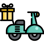 Motorcycle Parcel PNG Icon