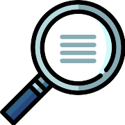 Analytics Magnifying Glass PNG Icon