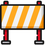 Sign Roadblock PNG Icon