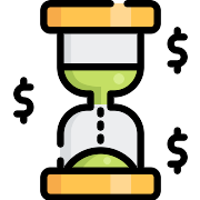 Overtime Hourglass PNG Icon