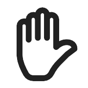Hand Raise PNG Icon