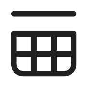 Table Insert Up PNG Icon