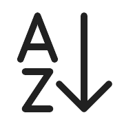 Text Sort Ascending PNG Icon