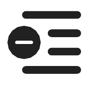 Text Collapse PNG Icon