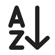Text Sort Ascending PNG Icon
