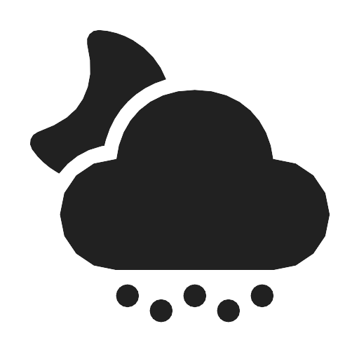 Weather Snow Shower Night Vector SVG Icon PNG Repo Free PNG Icons