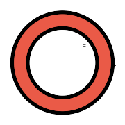 Hollow Red Circle PNG Icon
