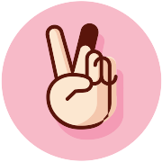 Pink Peace PNG Icon