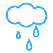 Cloud Rainy Weather Sun Rain PNG Icon