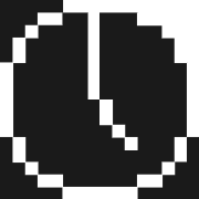 Clock Face Five Oclock Dark PNG Icon