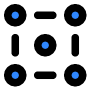 Circle Five Line PNG Icon