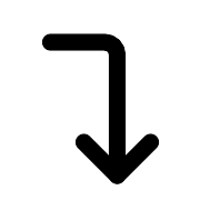 Corner Right Down Vector SVG Icon - PNG Repo Free PNG Icons