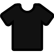Plain Black Football Shirt PNG Icon