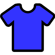 Plain Blue Football Shirt PNG Icon