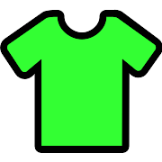 Plain Lime Football Shirt PNG Icon
