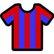 Stripes Red Blue Football Shirt PNG Icon