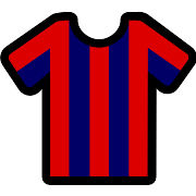 Stripes Red Navy Football Shirt PNG Icon