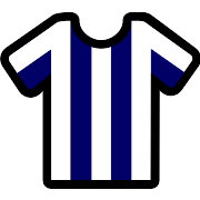 Stripes White Navy Football Shirt PNG Icon