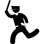 Running Cop PNG Icon