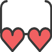 Heart Glasses PNG Icon