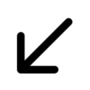 Arrow Left Down PNG Icon