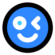 Winking Face With Open Eyes PNG Icon