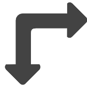 Arrow Two Way Right Bottom PNG Icon
