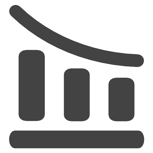 Column Decrease Vector SVG Icon - PNG Repo Free PNG Icons