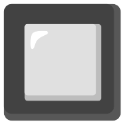 Black Square Button PNG Icon